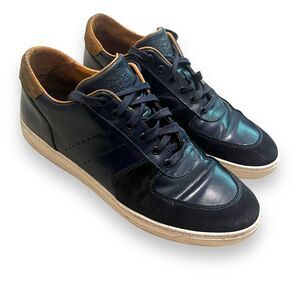 Bruno Magli Ducca Lace-up Oxford Sneakers Navy Blue Leather Size 13 Mens
